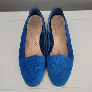 Vintage Bandolino Sport blue suede shoes